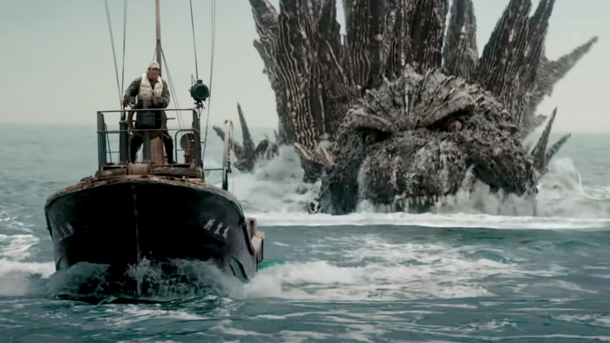 Godzilla Minus One boat scene